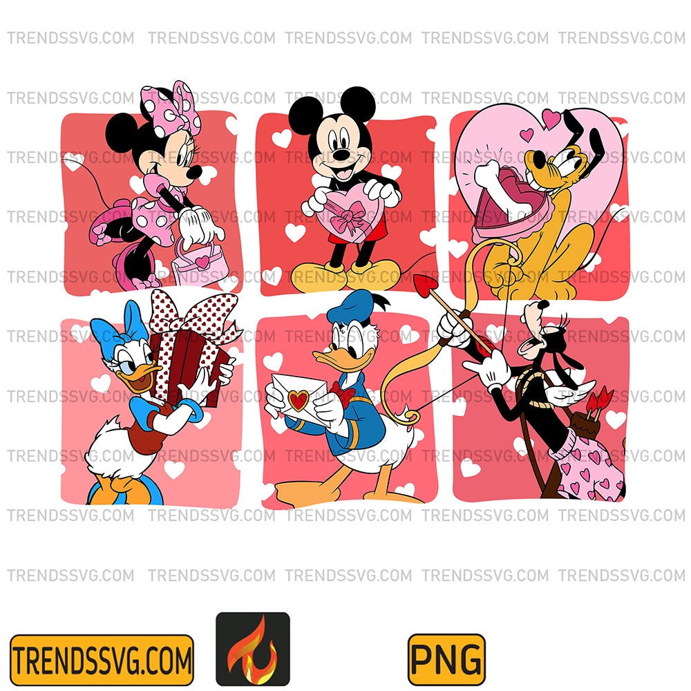DisneyMickeyMouseFriendsValentinePng