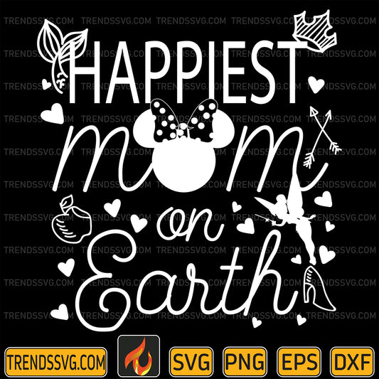 DisneyMinnieHappiestMomOnEarthSvg