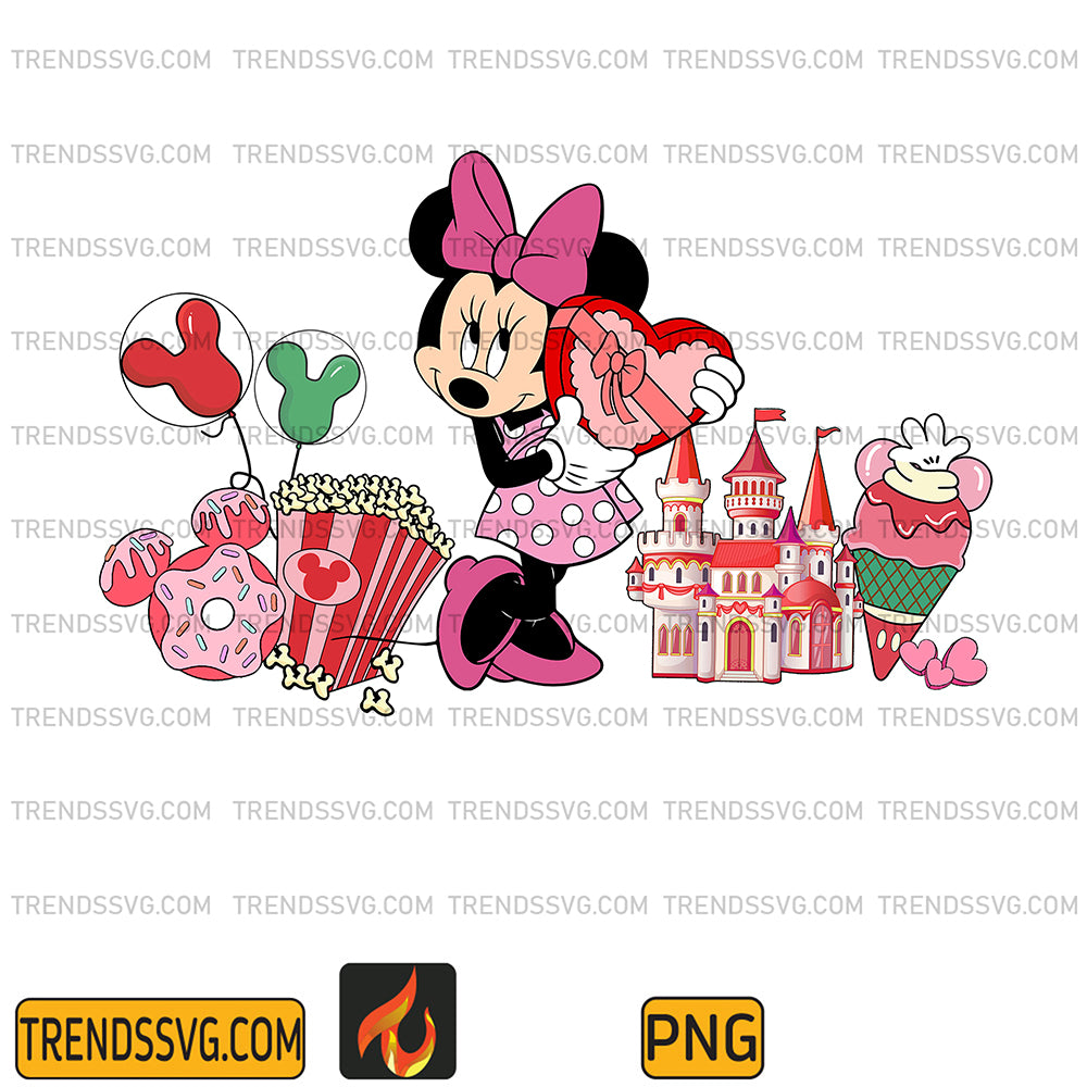 DisneyMinnieMouseMagicKingdomValentinePng