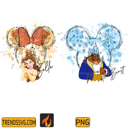 DisneySnowBeautyandtheBeastPng
