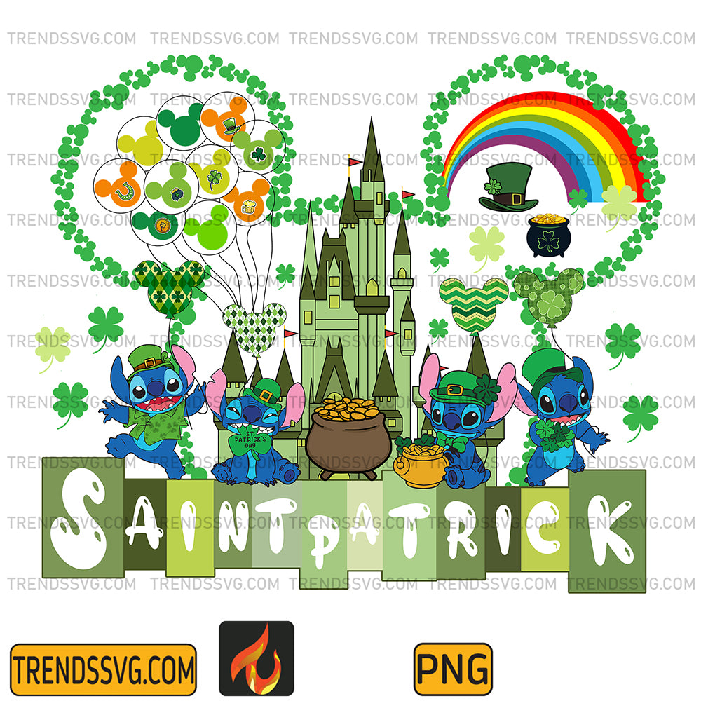 DisneyStitchHappySaintPatrick_sDayPng
