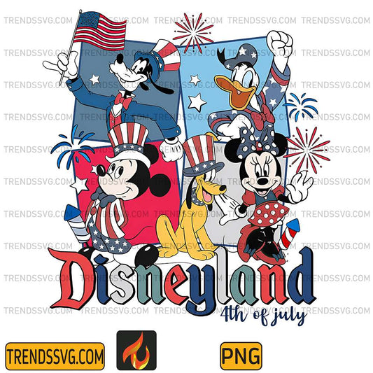 Disneyland-4th-Of-July-Mickey-And-Friends-Png