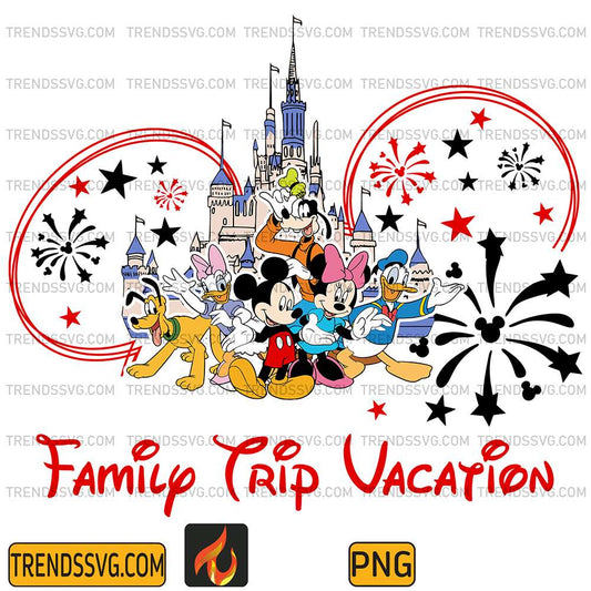 Disneyland-Family-Trip-Vacation-Png