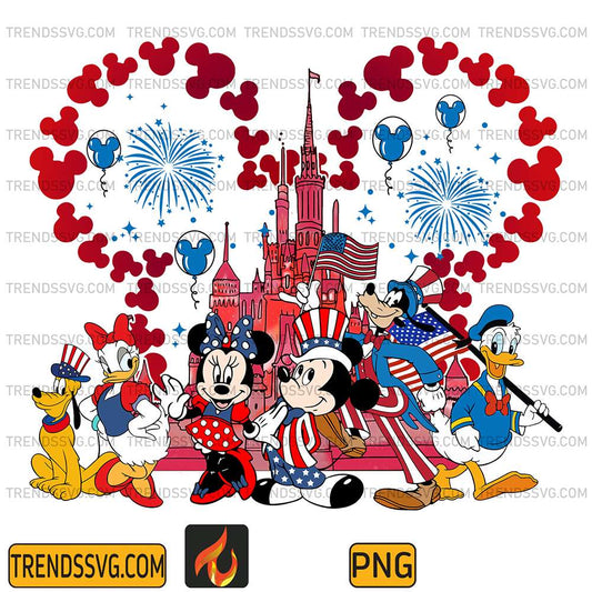 Disneyland-Mickey-And-Friends-4th-Of-July-Png-1