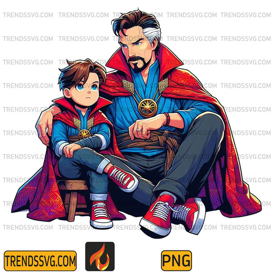 Doctor-Strange-Dad-And-Son-Png