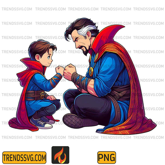 Doctor-Strange-Dad-And-Son-Png_4