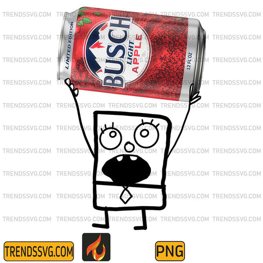 Doodlebob-Busch-Light-Apple-Png