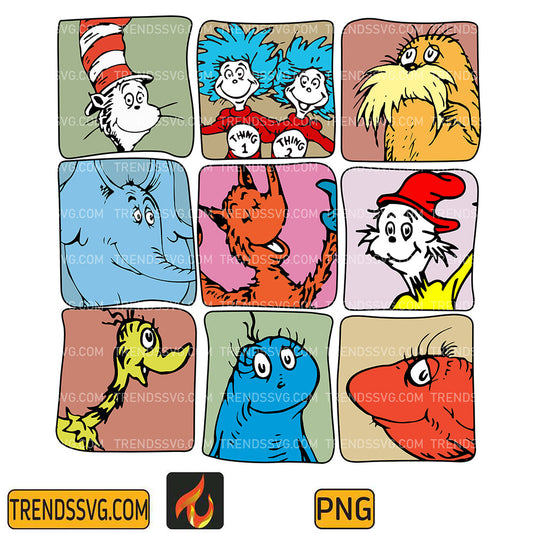 DrSeussFriendsReadAcrossAmericaPng