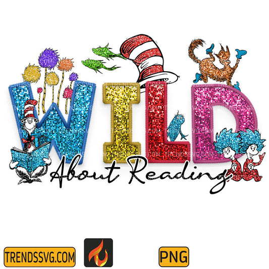 DrSeussGlitterWildAboutReadingPng