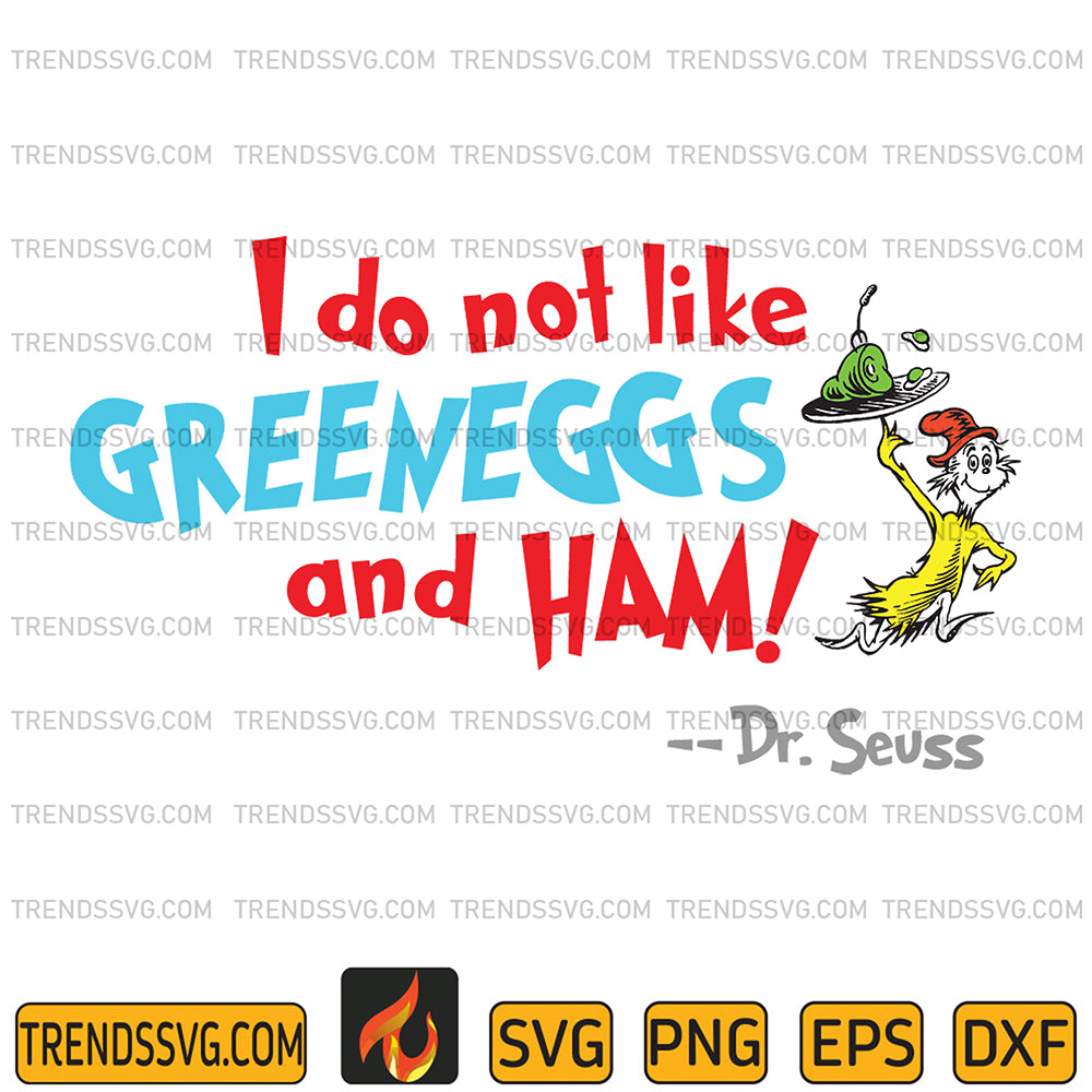 DrSeussIDoNotLikeGreeneggsAndHamSvg