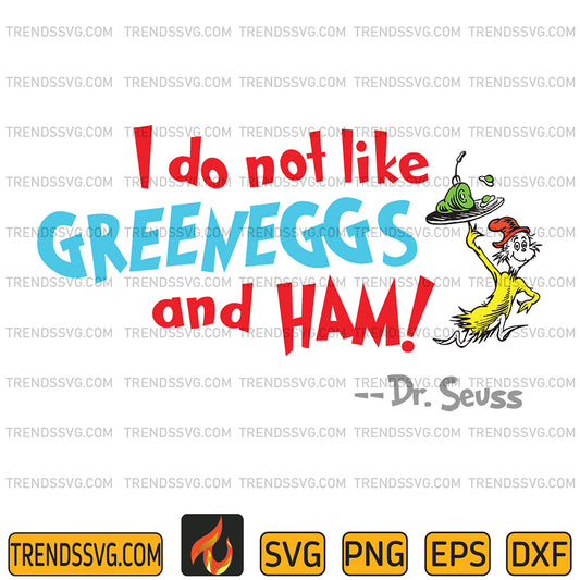 DrSeussIDoNotLikeGreeneggsAndHamSvg