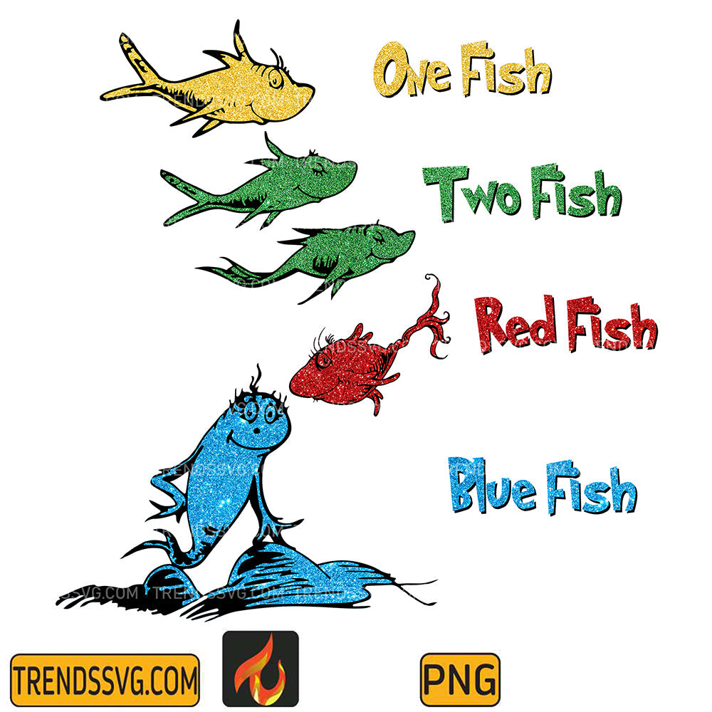 DrSeussOneFishTwoFishRedFishBlueFishPng
