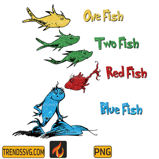 DrSeussOneFishTwoFishRedFishBlueFishPng