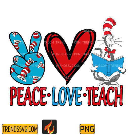 DrSeussPeaceLoveTeachPng