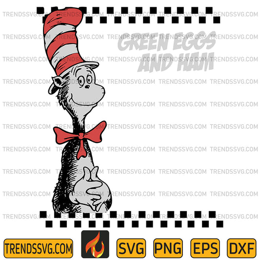 DrSeussTheCatInTheHatGeenEggsAndHamSvg
