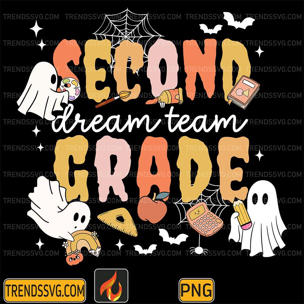 Dream-Team-2nd-Grade-Teacher-Halloween-Png