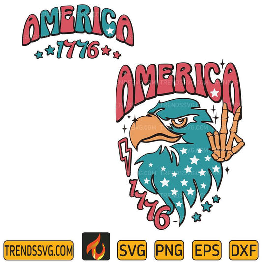 Eagle-America-1776-4th-Of-July-Svg