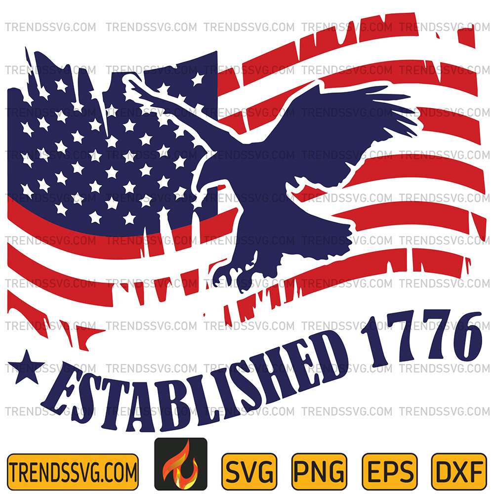 Eagles-Usa-Established-1776-Svg