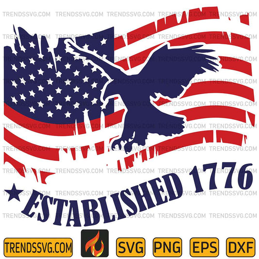 Eagles-Usa-Established-1776-Svg