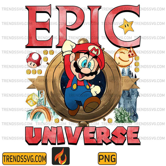 Epic Universe Mario Png TRENDSSVG