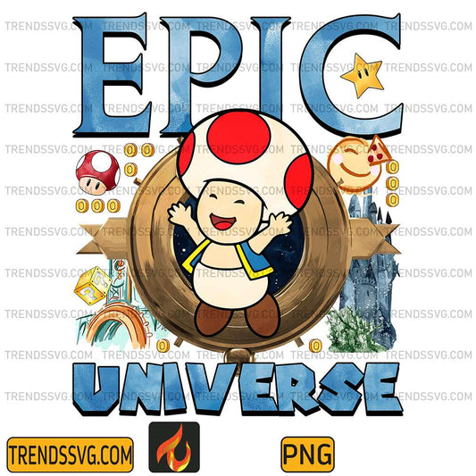 Epic-Universe-Mario-Toad-Png