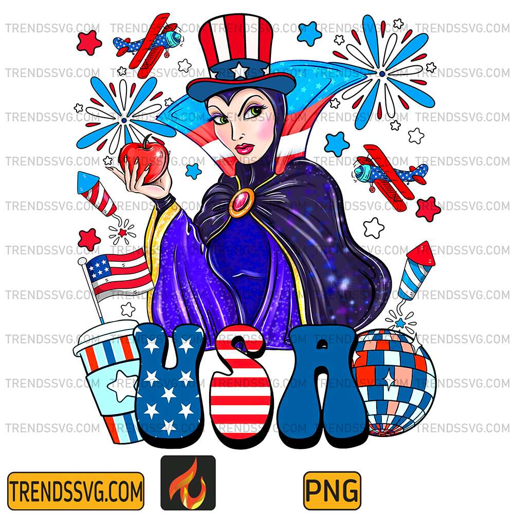 Evil-Queen-Usa-America-4th-Of-July-Png