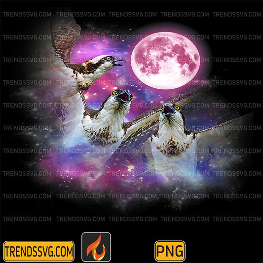 Falcon-Howling-At-The-Moon-Colorful-Wildlife-Png
