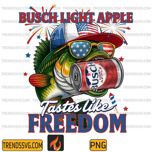 Fish-Busch-Light-Apple-Tastes-Like-Freedom-Png