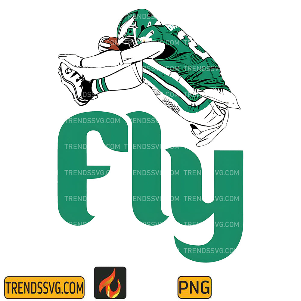 FlySaquonBarkleyHurdleBackwardsNFLPng