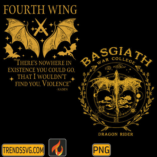 FourthWingBasgiathWarCollegeDragonRiderPng