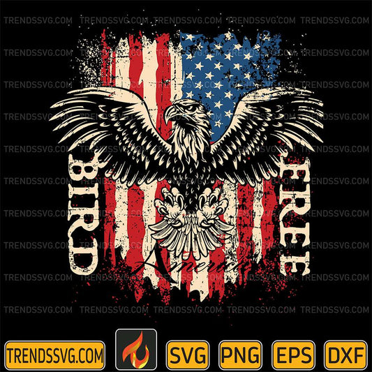 Free-Bird-4th-Of-July-Svg