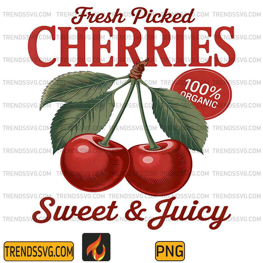 Fresh-Picked-Cherries-Sweet-And-Juicy-Png