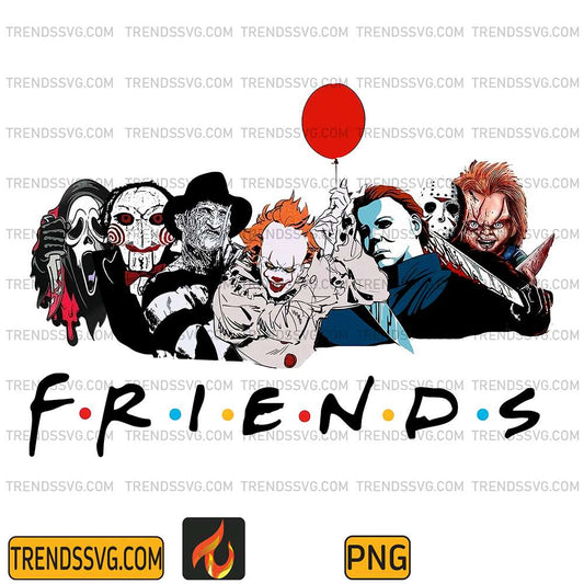 Friends-Balloon-Horror-Characters-Halloween-Png-1