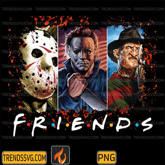 Friends-Jason-Myers-Freddy-Horror-Character-Halloween-Png-1