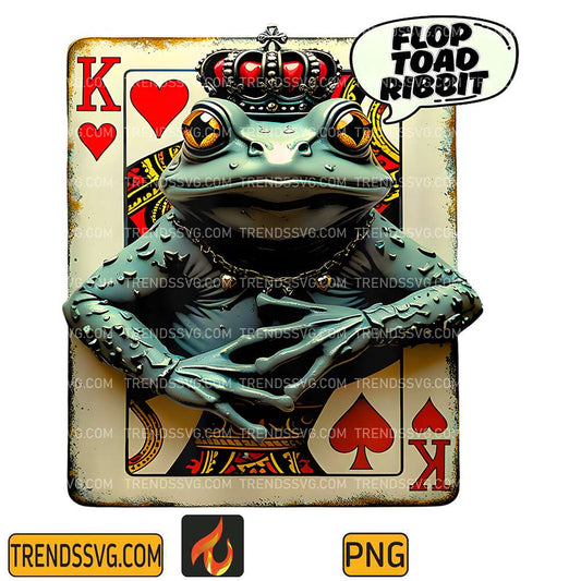 Funny-Poker-Frog-Toad-Texas-Hold-em-King-Hearts-Png