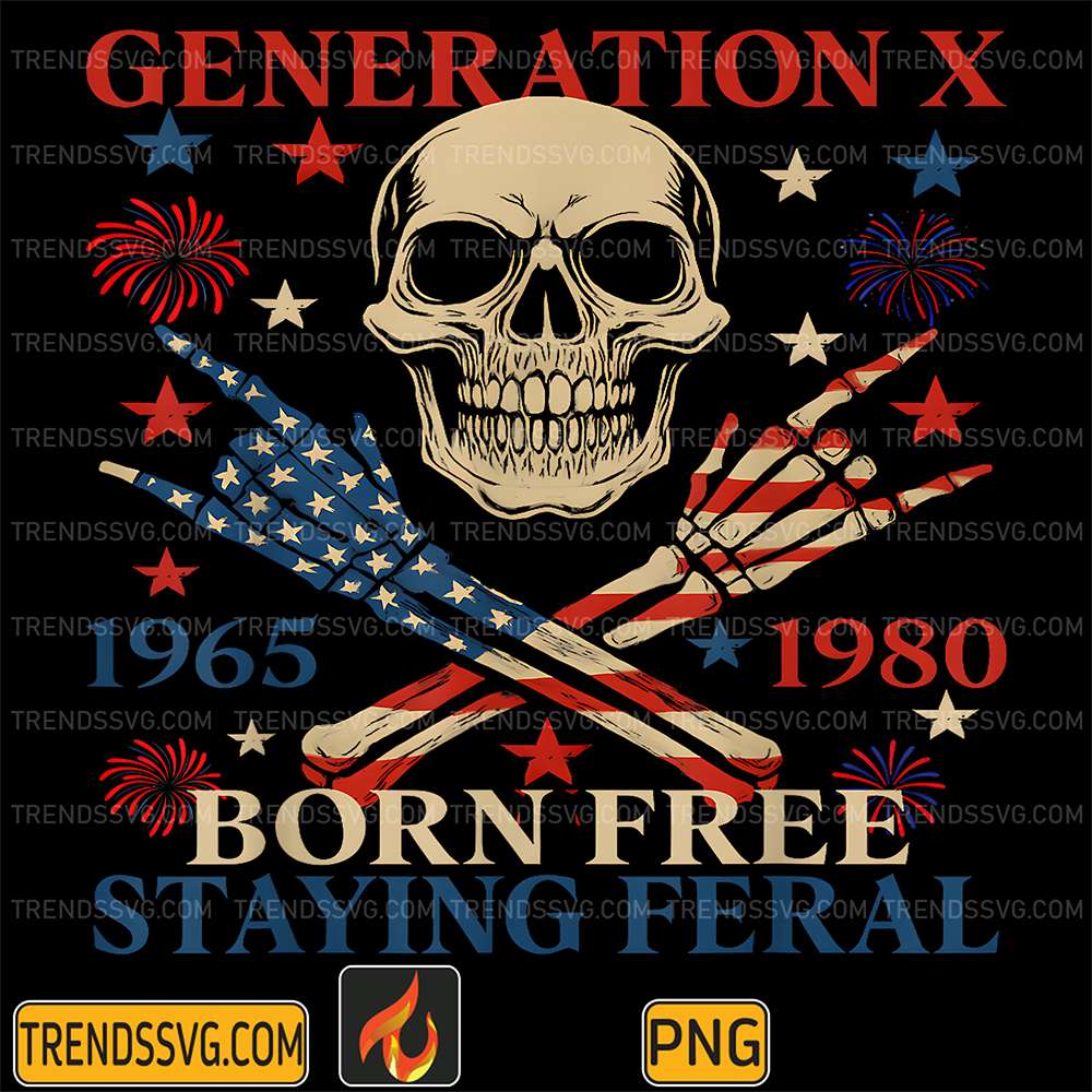 Gen-X-1965-1980-Born-Free-Staying-Feral-Skull-4th-Of-July-Png