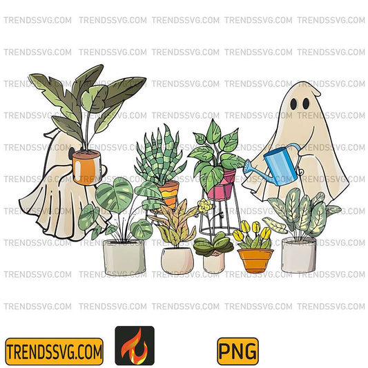 Ghosts-With-Plants-Png