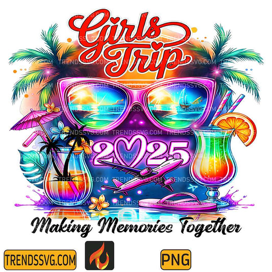 Girls-Trip-2025-Making-Memories-Together-Vacation-Png