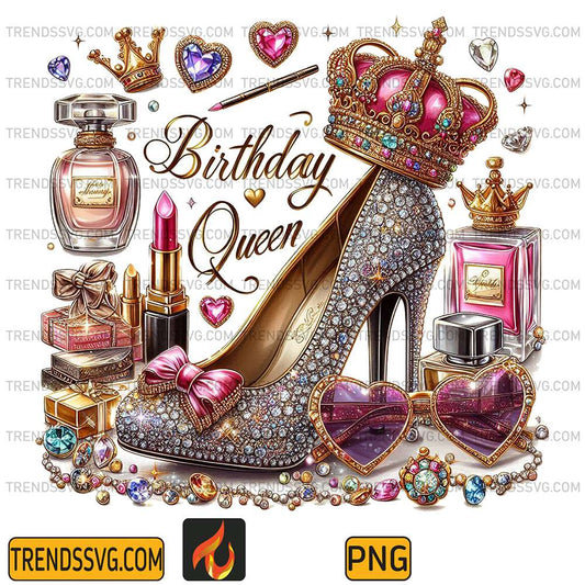 Glitter-Birthday-Queen-Png-1