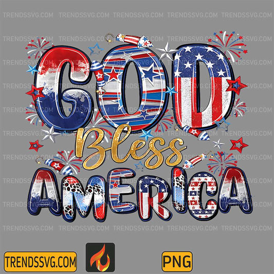 God-Bless-America-Fireworks-Patriotic-Christian-4th-Of-July-Png