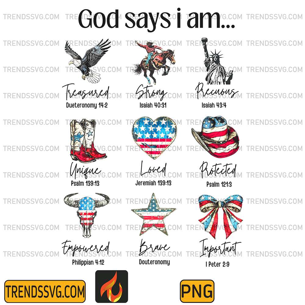God-Say-I-Am-4th-Of-July-Png
