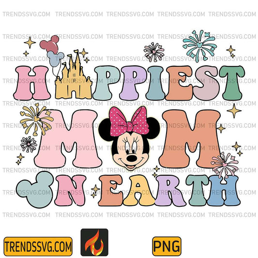 Groovy-Disney-Happiest-Mom-On-Earth-Png