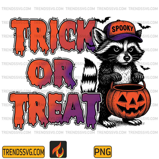 Halloween-Feral-Trick-Or-Treat-Raccoon-Png