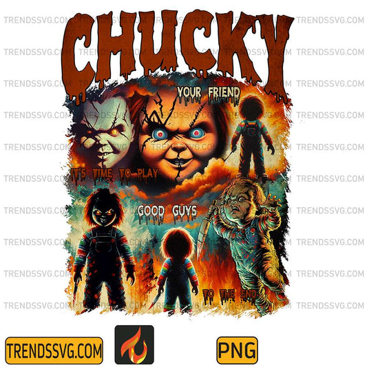 Halloween Horror Chucky Characters Png TRENDSSVG