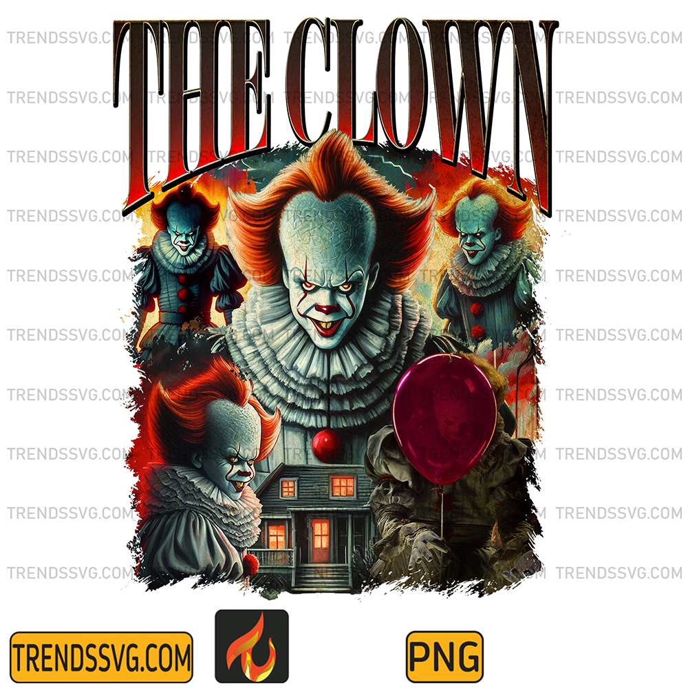 Halloween-The-Clown-Horror-Pennywise-Characters-Png