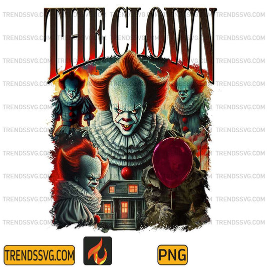 Halloween-The-Clown-Horror-Pennywise-Characters-Png