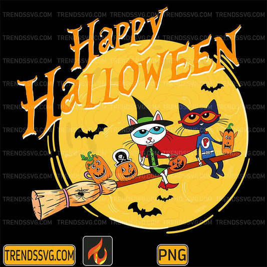 Happy-Halloween-Pete-The-Cat-Png