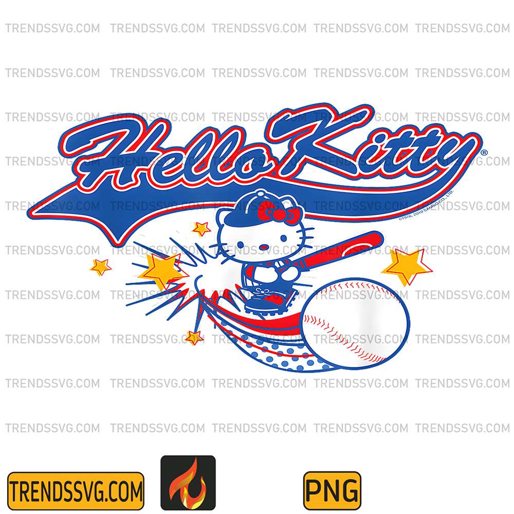 Hello-Kitty-Home-Run-Baseball-Softball-Png
