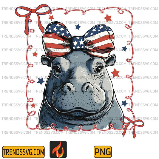 Hippo-Coquette-4th-Of-July-Png