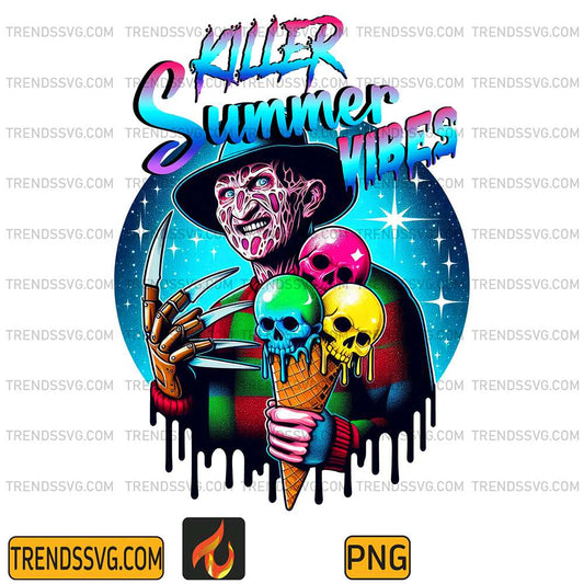 Horror-Freddy-Krueger-Killer-Summer-Vibes-Halloween-Png